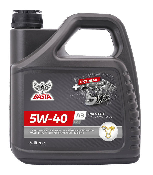 Motorolie 5W-40 fuldsyntetisk - 4 liter